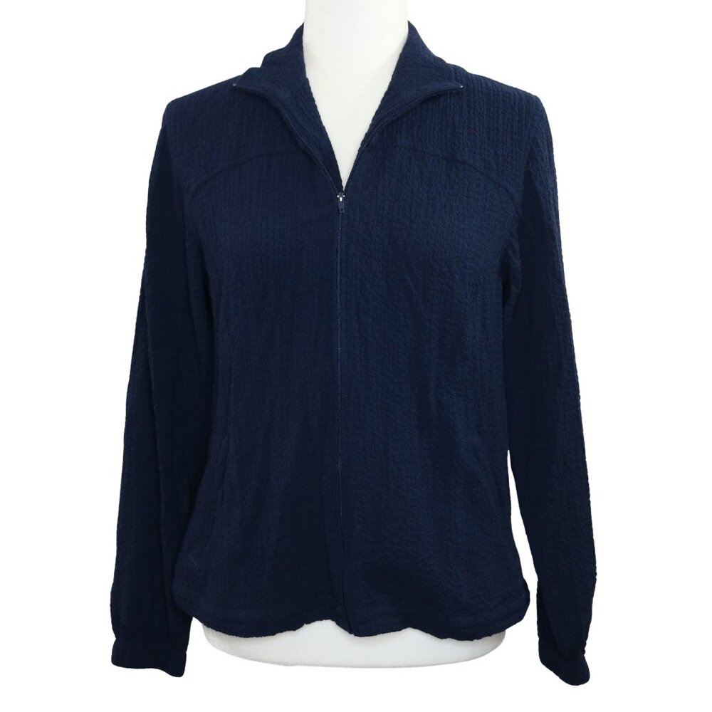 Orvis Navy Blue Scrunch Jacket Zip-Up Lightweight